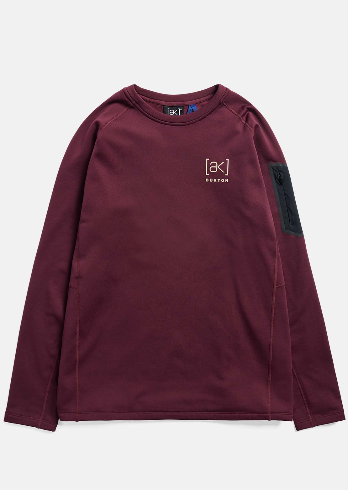 Burton [ak] Men's Baker Stretch Fleece Crewneck Sweater Rum Raisin
