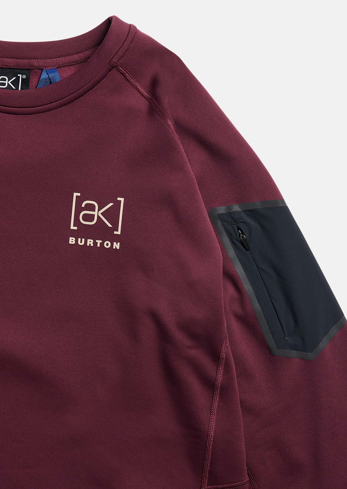 Burton [ak] Men's Baker Stretch Fleece Crewneck Sweater Rum Raisin