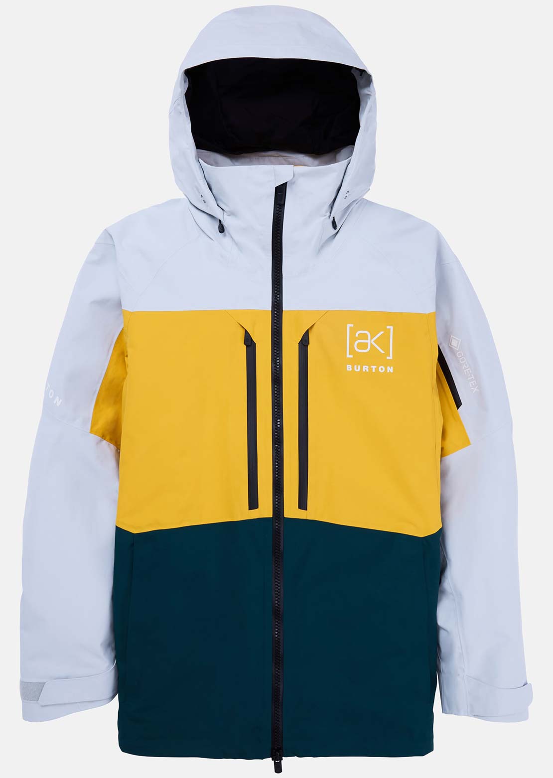 Burton AK Men's GORE-TEX Swash Jacket Gray Cloud/Golden Rod/Deep Emerald