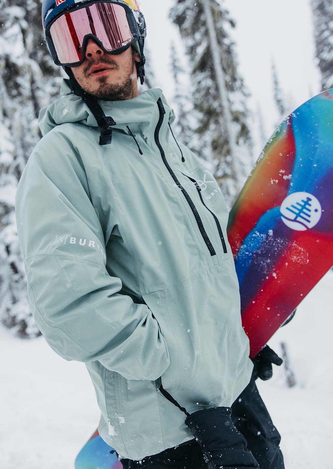 Burton AK Men&#39;s GORE-TEX Velocity Anorak Jacket Petrol Green
