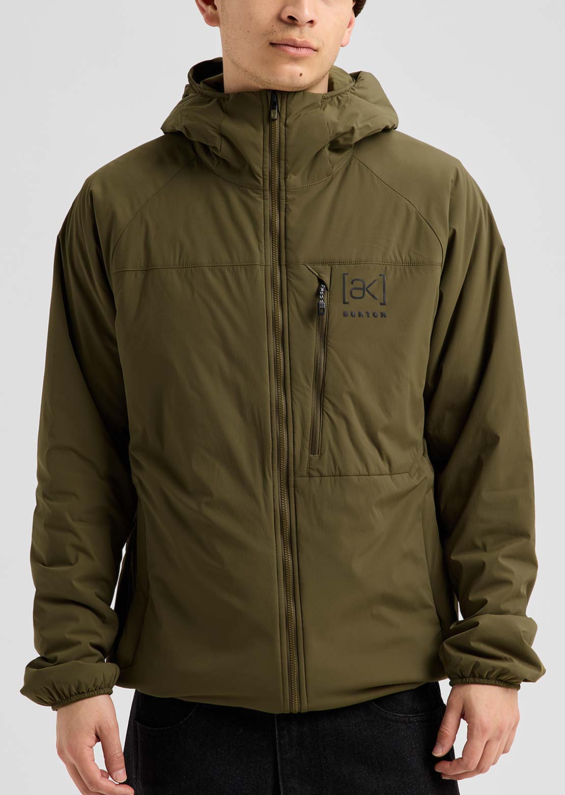 Burton [ak] Men's Helium Hooded Stretch Insulated Jacket Dried Moss
