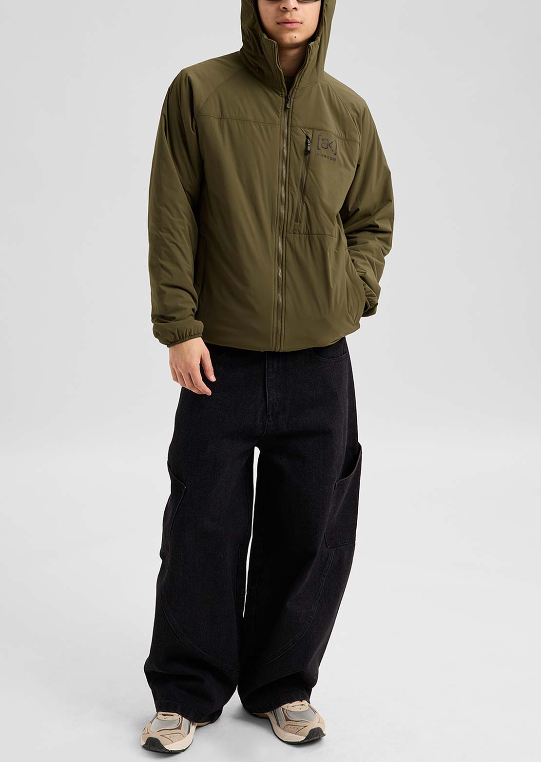 Burton [ak] Men's Helium Hooded Stretch Insulated Jacket Dried Moss