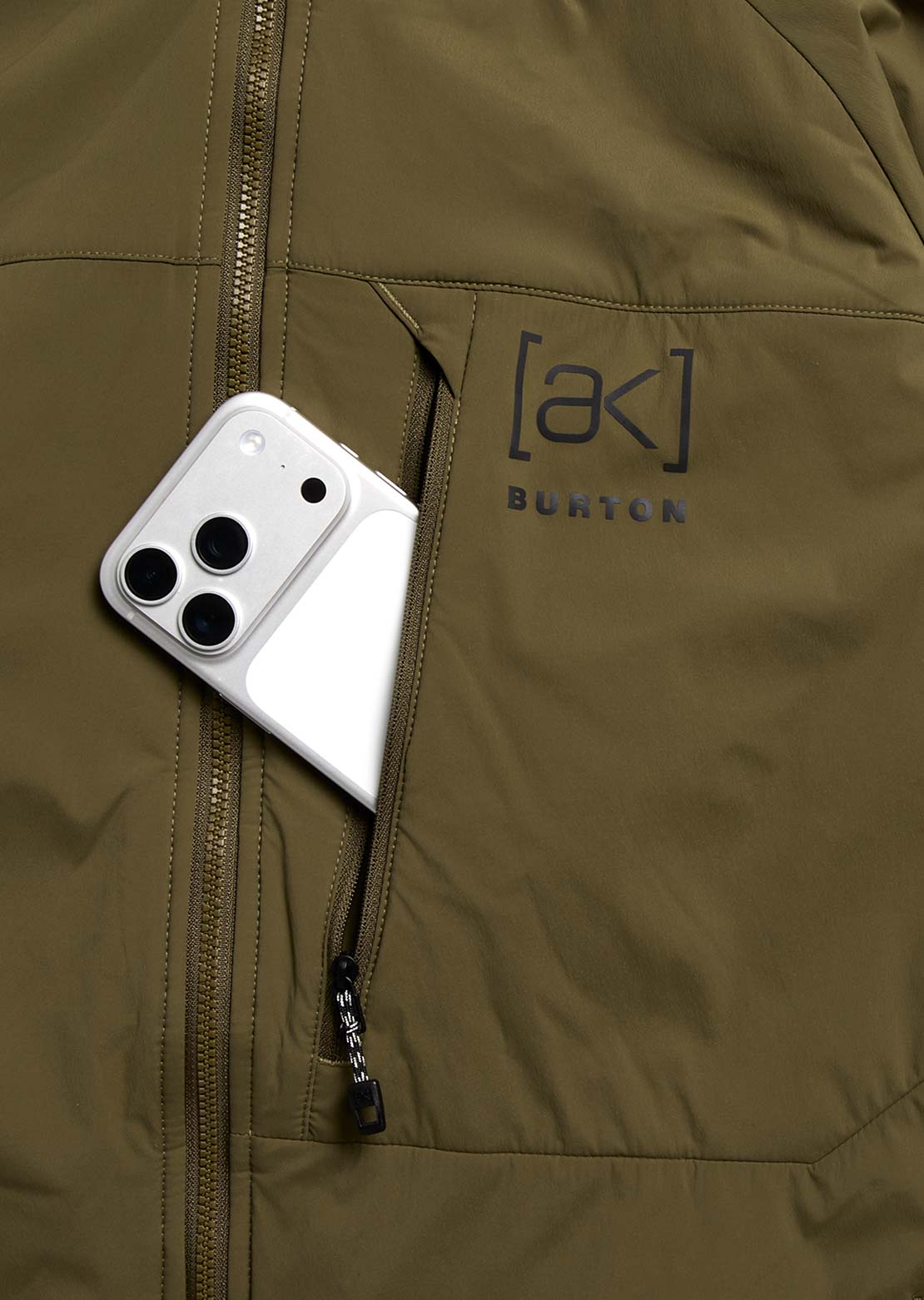 Burton [ak] Men's Helium Hooded Stretch Insulated Jacket Dried Moss