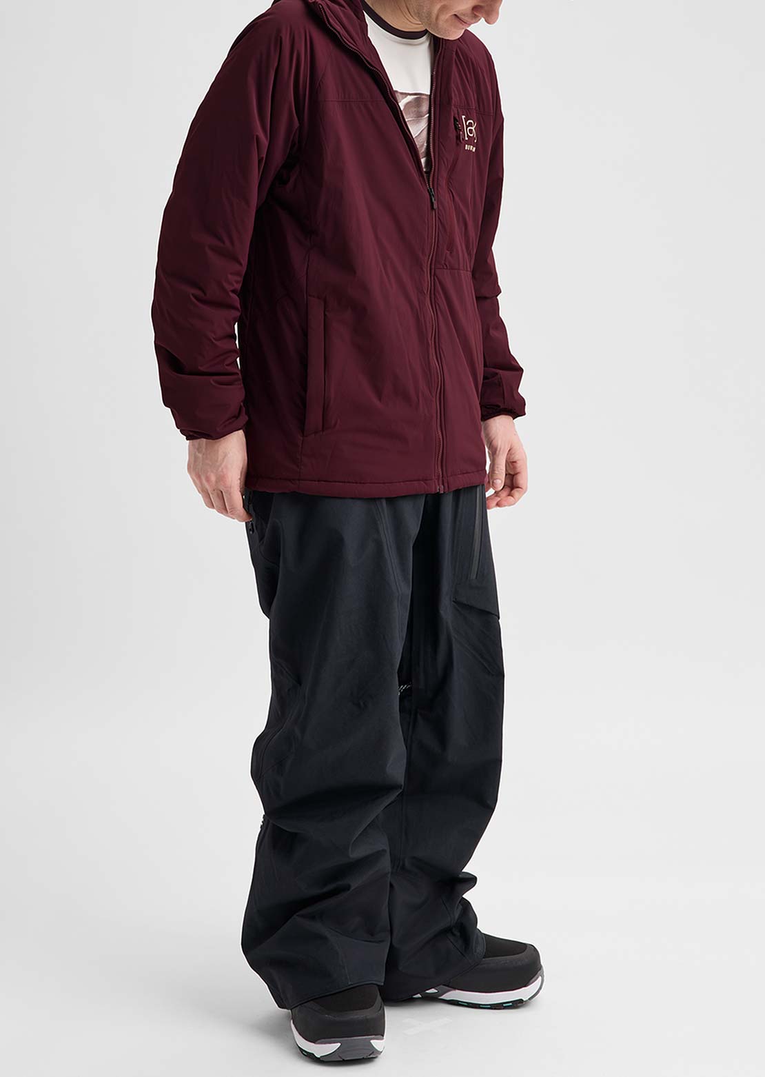 Burton [ak] Men's Helium Hooded Stretch Insulated Jacket Rum Raisin