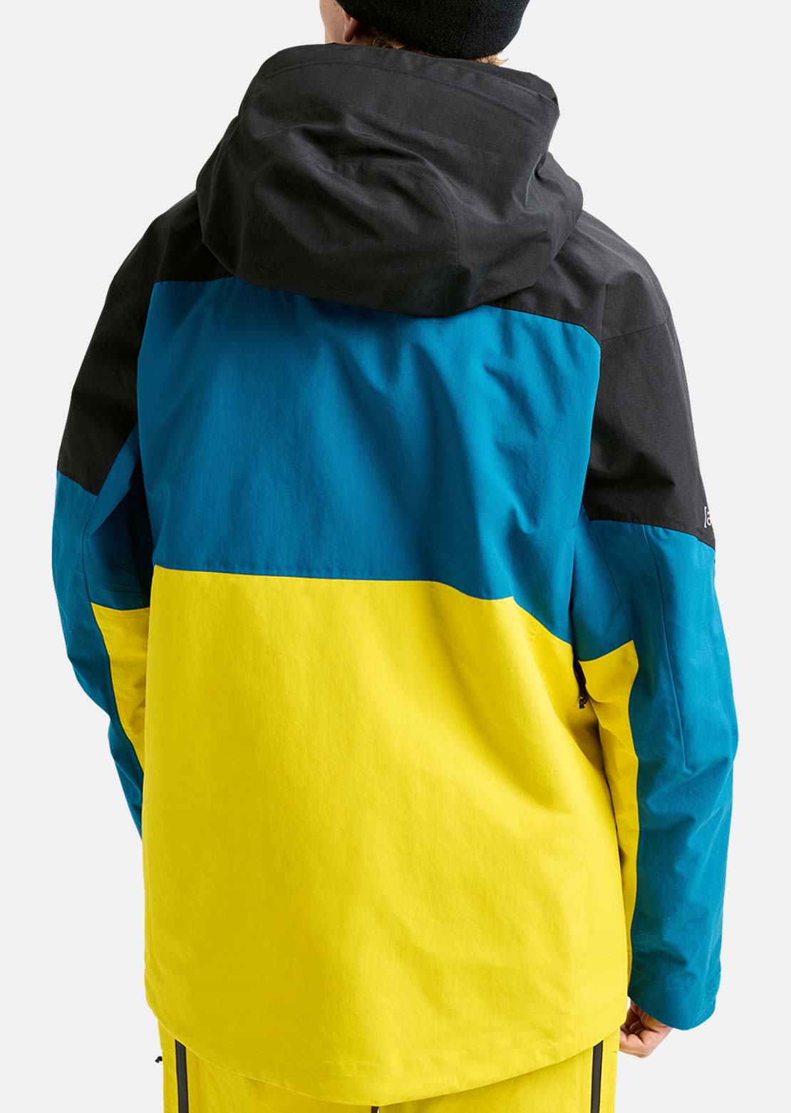 Burton AK Men's Swash GORE-TEX Jacket True Black/Blue Teal/Atomic Yellow