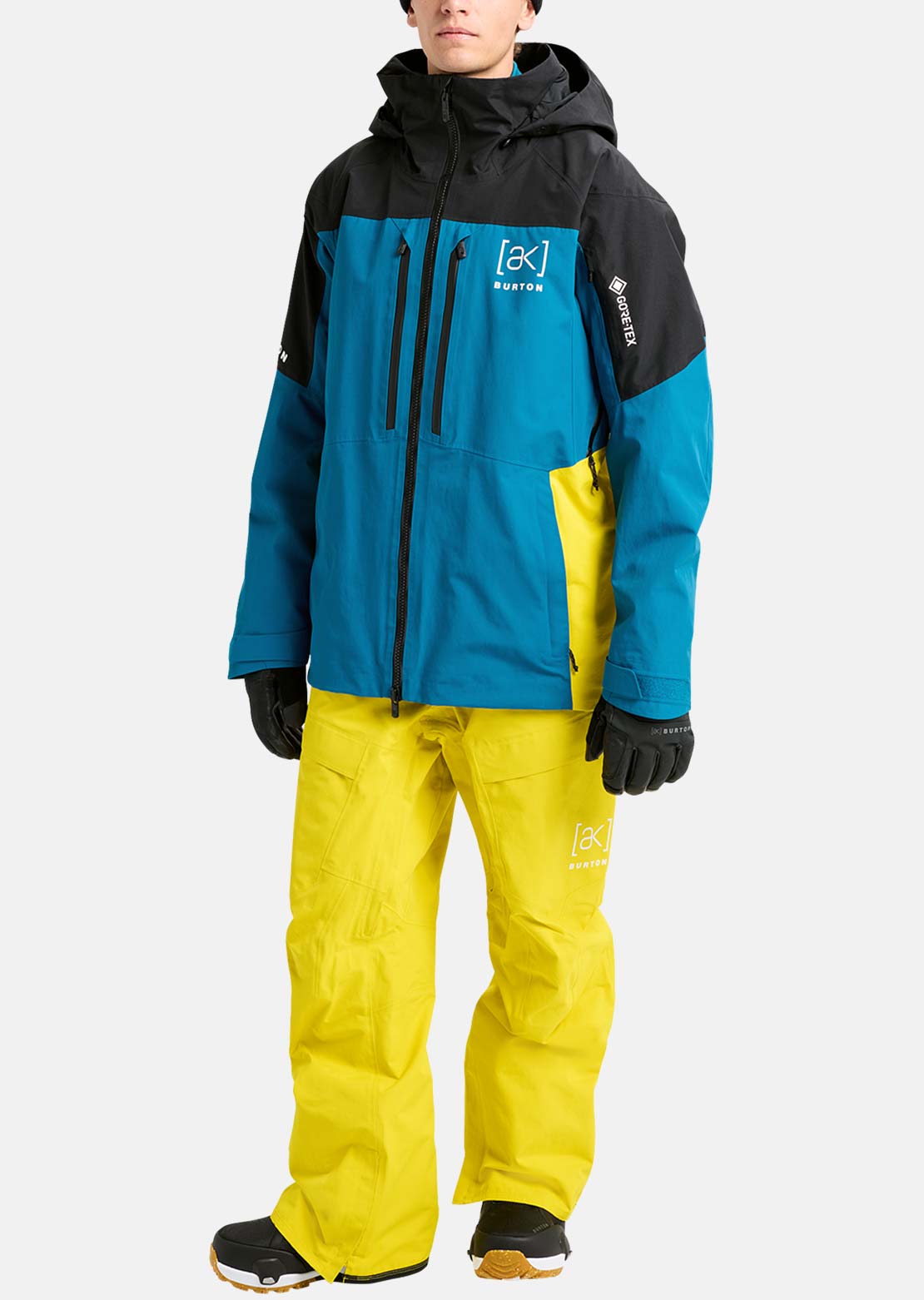 Burton AK Men's Swash GORE-TEX Jacket True Black/Blue Teal/Atomic Yellow