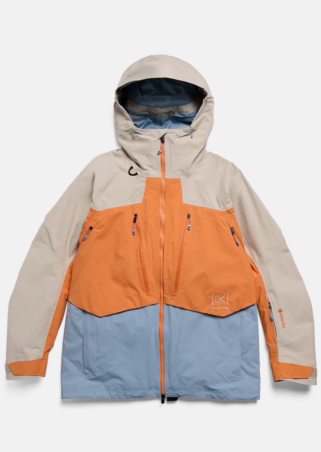 Burton [ak] Men's Swash Synthetic Insulated GORE-TEX 2L Jacket Chinchilla Gray/Goldfish Orange/Airstream Blue