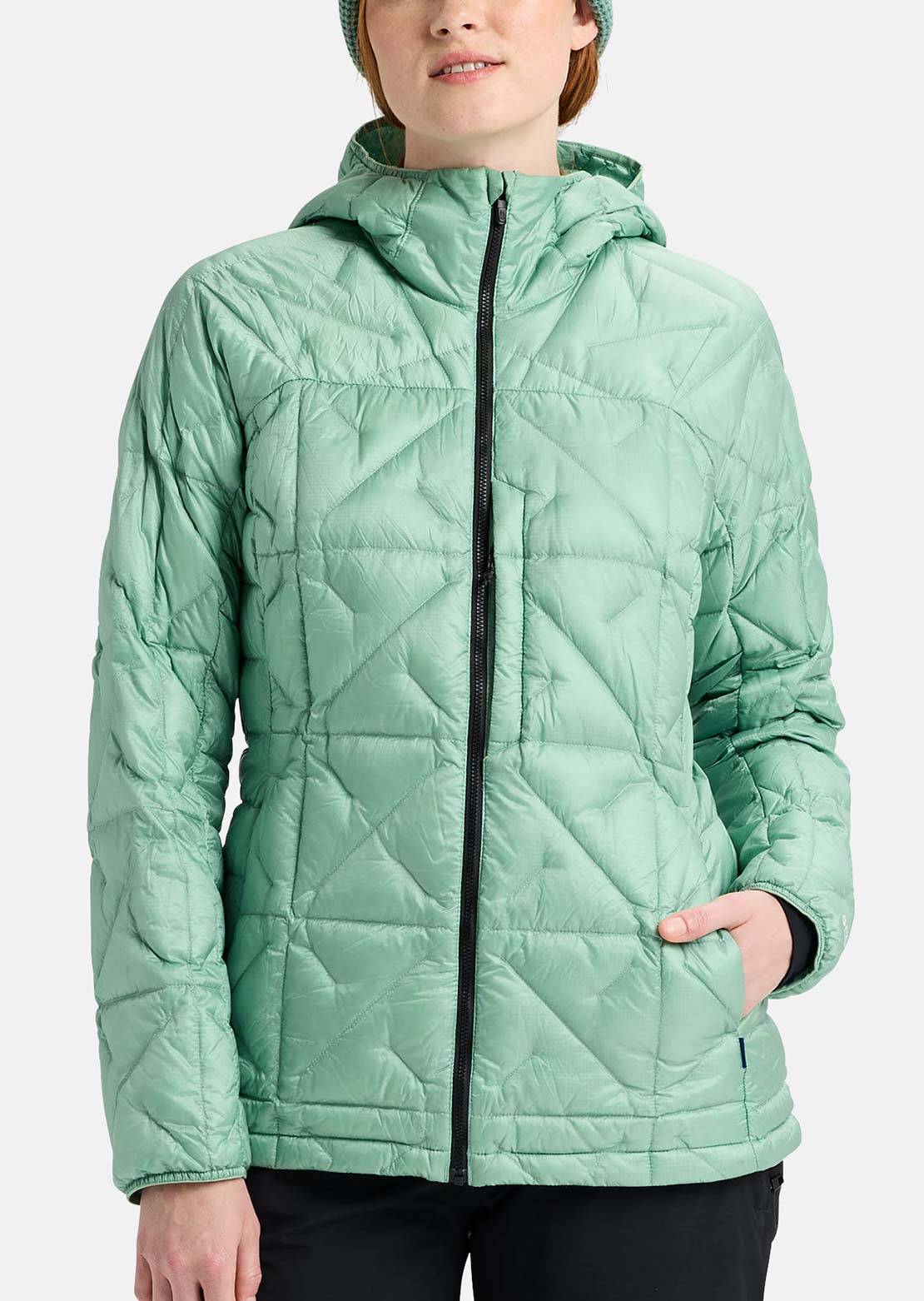 Burton AK Women's Baker Down Hooded Jacket Soft Sage