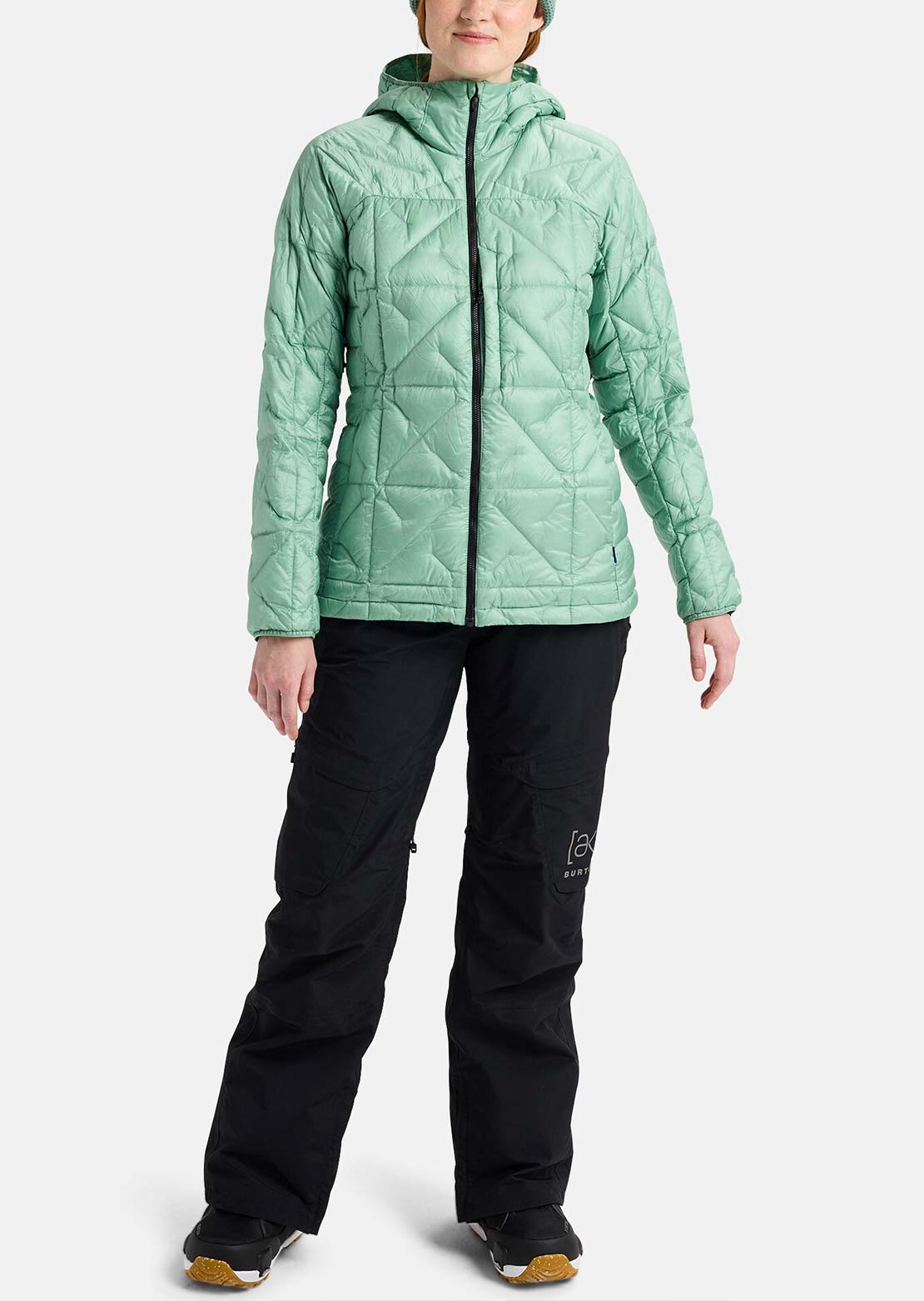 Burton AK Women's Baker Down Hooded Jacket Soft Sage