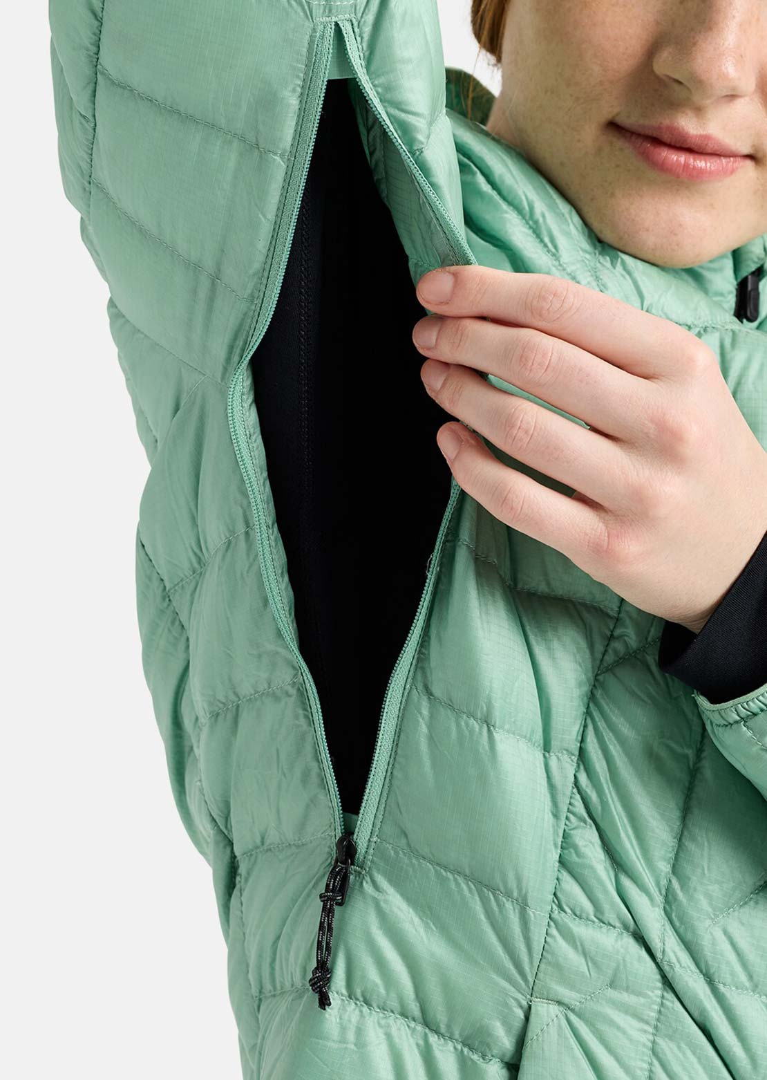 Burton AK Women's Baker Down Hooded Jacket Soft Sage