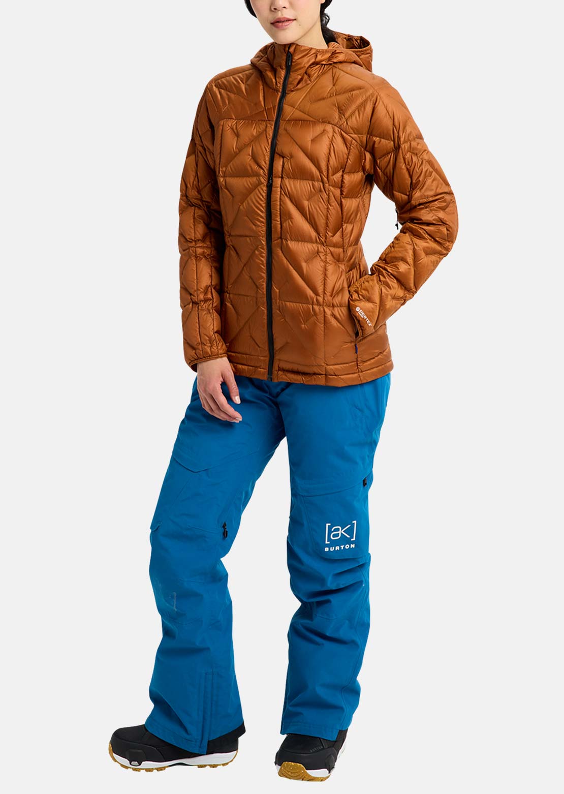 Burton AK Women's Baker Down Hooded Jacket Chestnut Brown