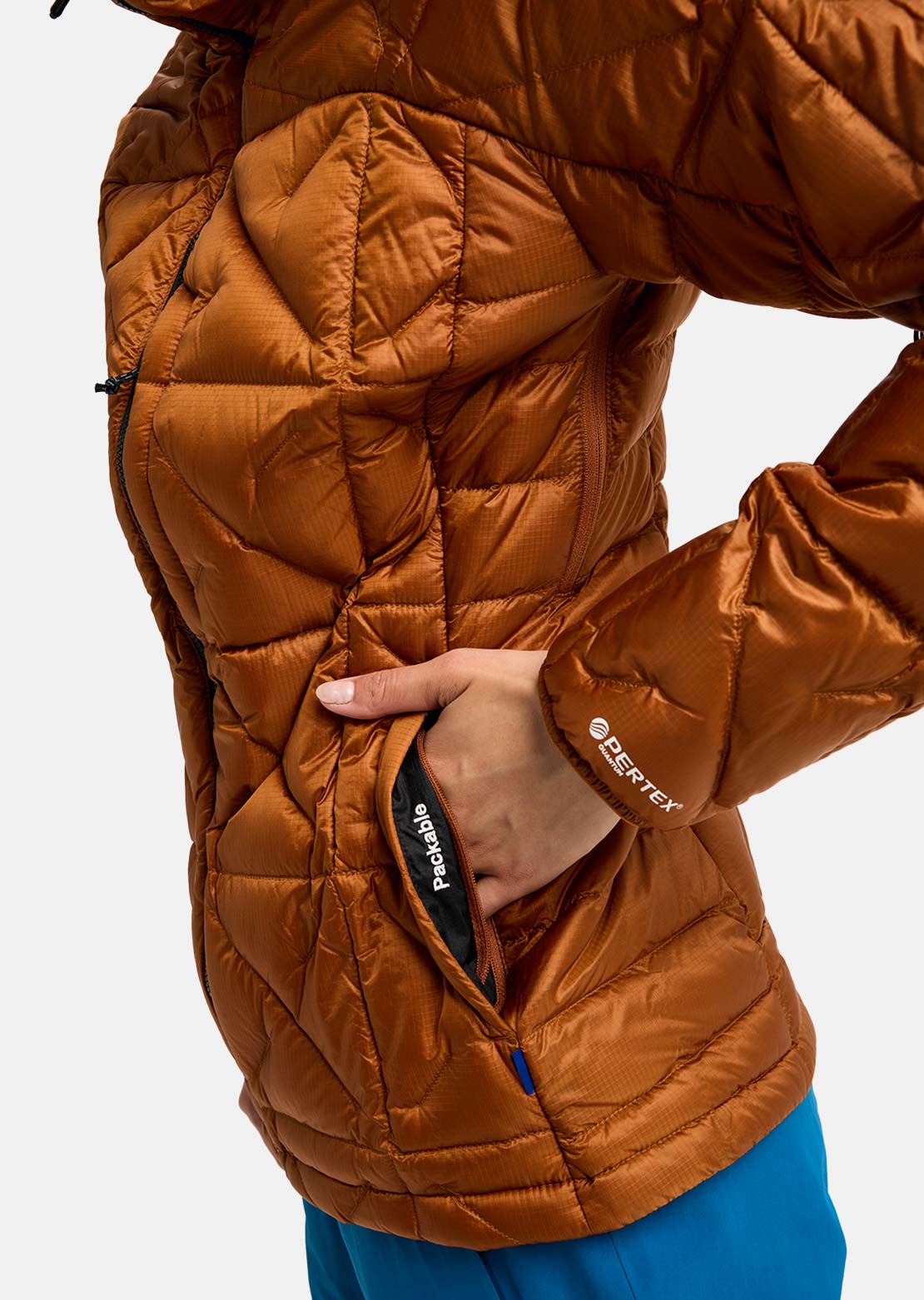 Burton AK Women's Baker Down Hooded Jacket Chestnut Brown