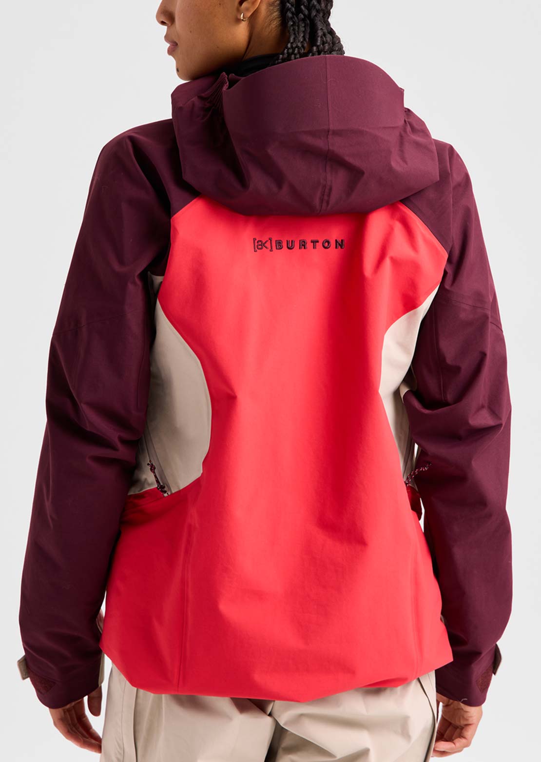 Burton [ak] Women's Cyclic GORE-TEX 2L Anorak Jacket Rum Raisin/Chinchilla Gray/Hot Tamale