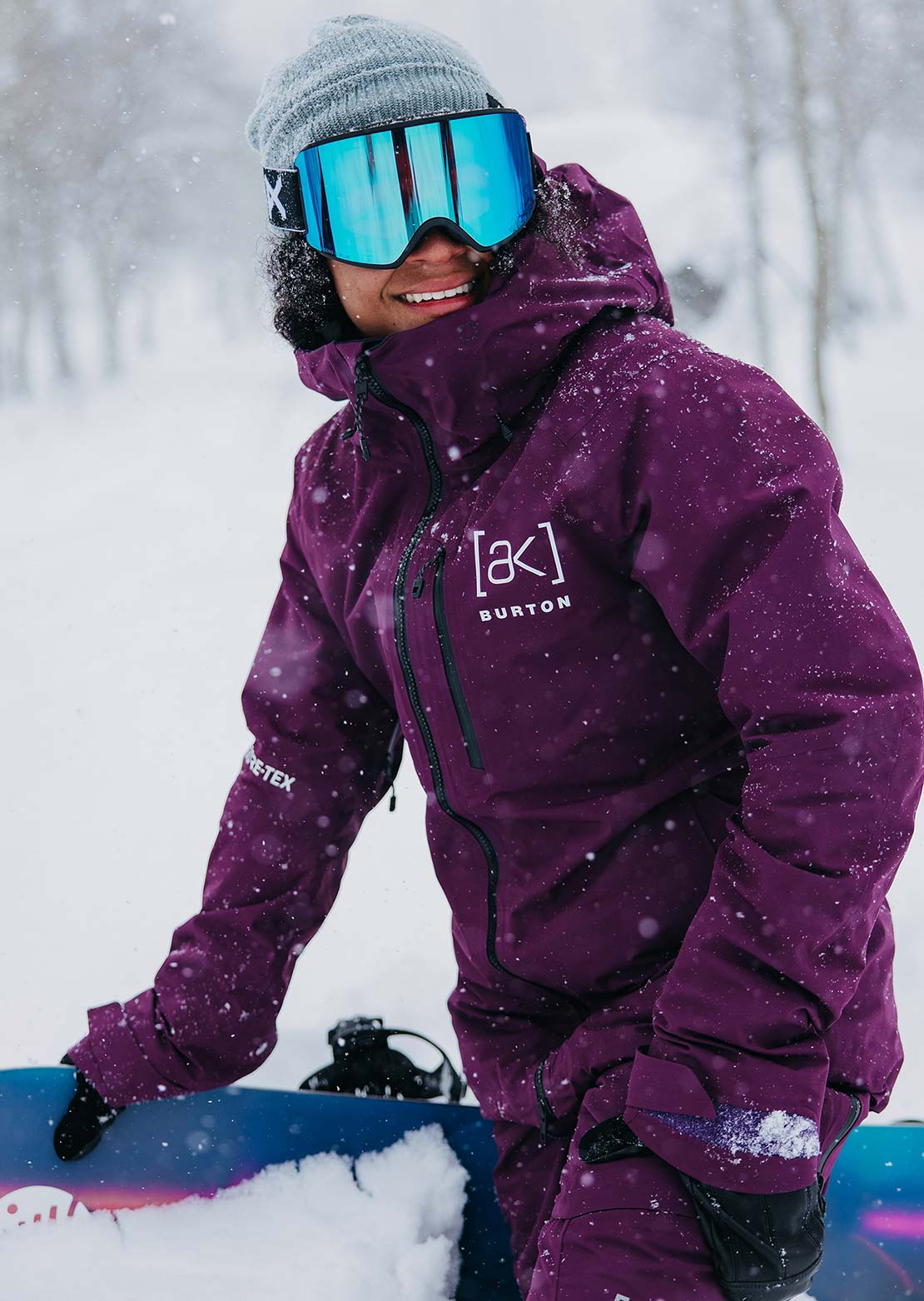 Burton AK Women's GORE-TEX 2L Upshift Jacket Purple Root