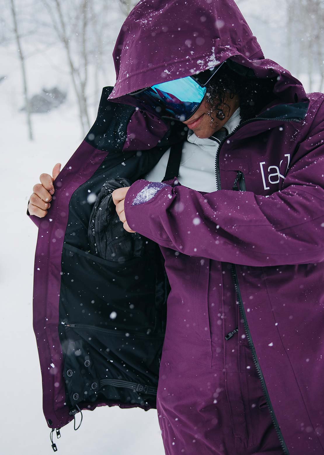 Burton AK Women's GORE-TEX 2L Upshift Jacket Purple Root