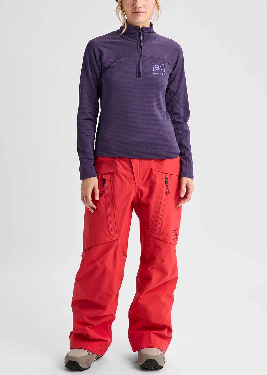 Burton [ak] Femmes Helium Grid Quarter-Zip Fleece Chandail