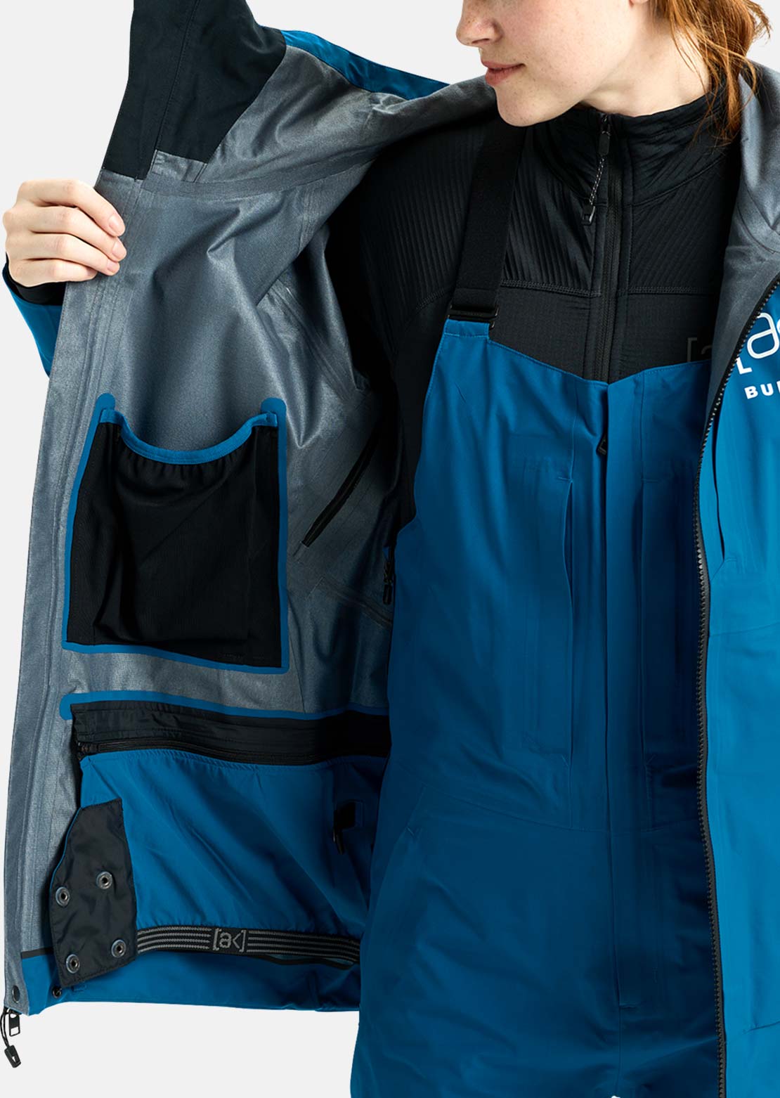 Burton AK Women's Kimmy GORE-TEX 3L Stretch Jacket Blue Teal