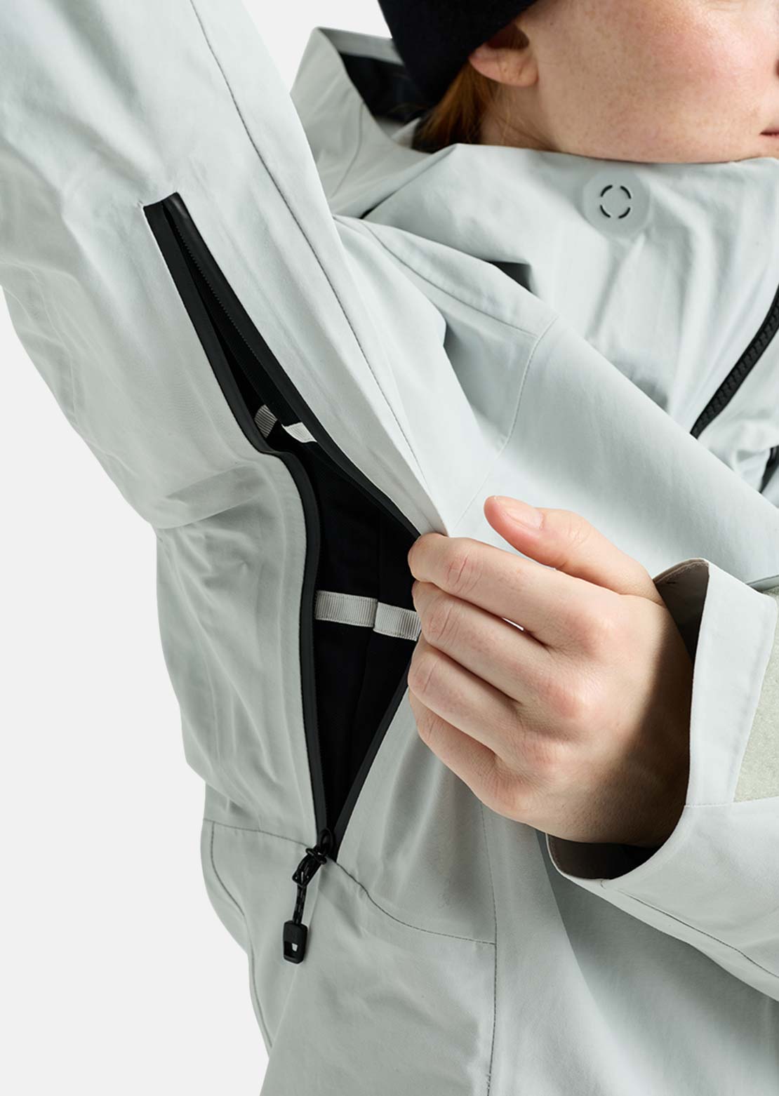 Burton AK Women's Upshift GORE-TEX 2L Jacket Gray Cloud