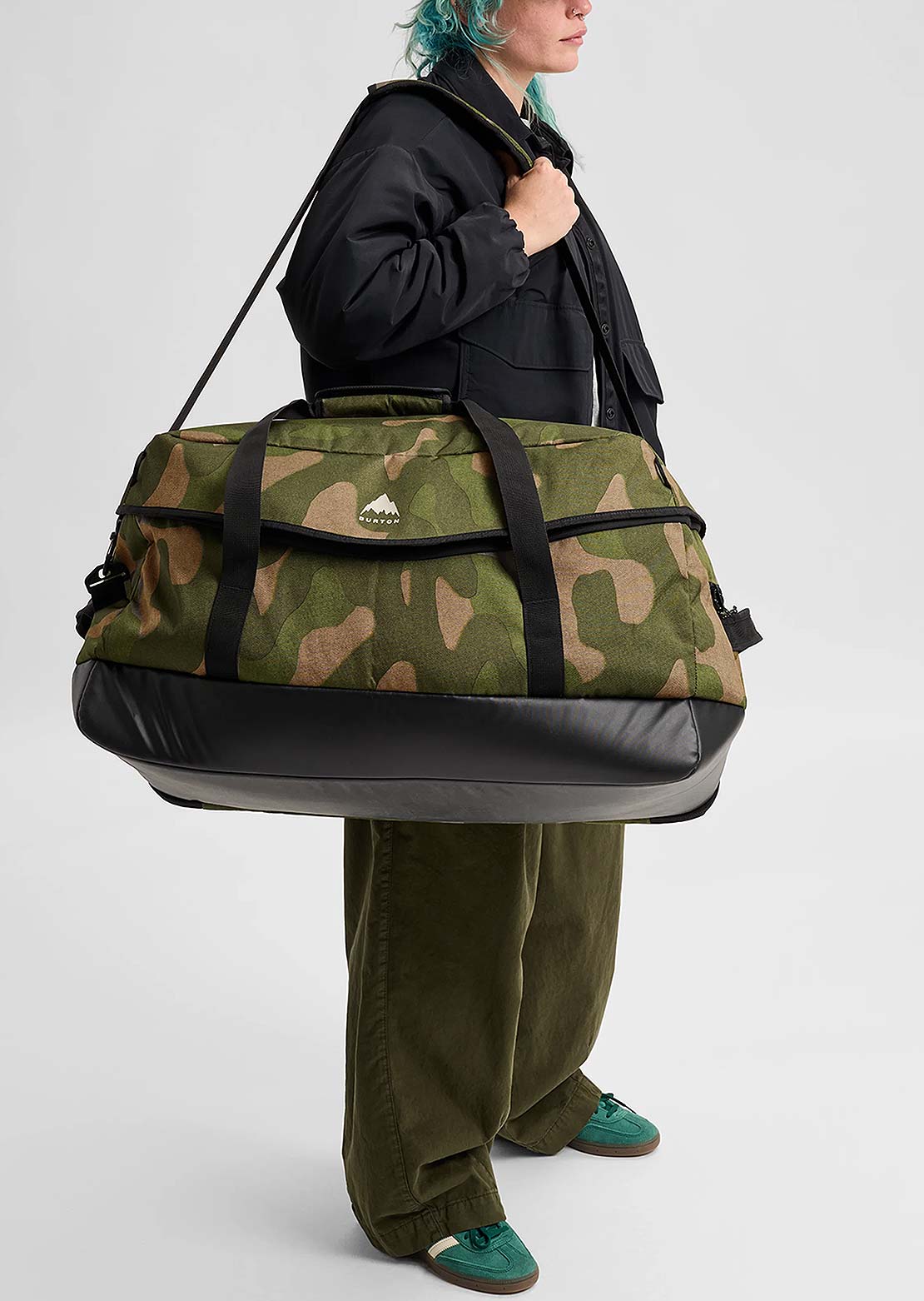 Burton Flight Attendant 90L Duffel Bag Keel Camo
