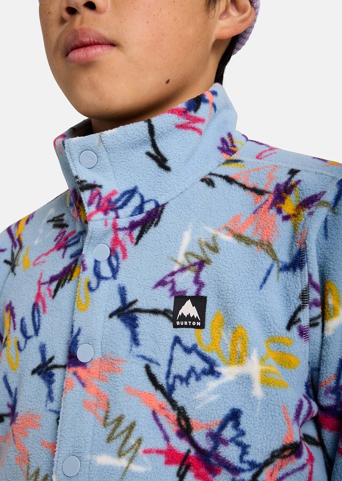 Burton Junior Cinder Fleece Anorak Scribble
