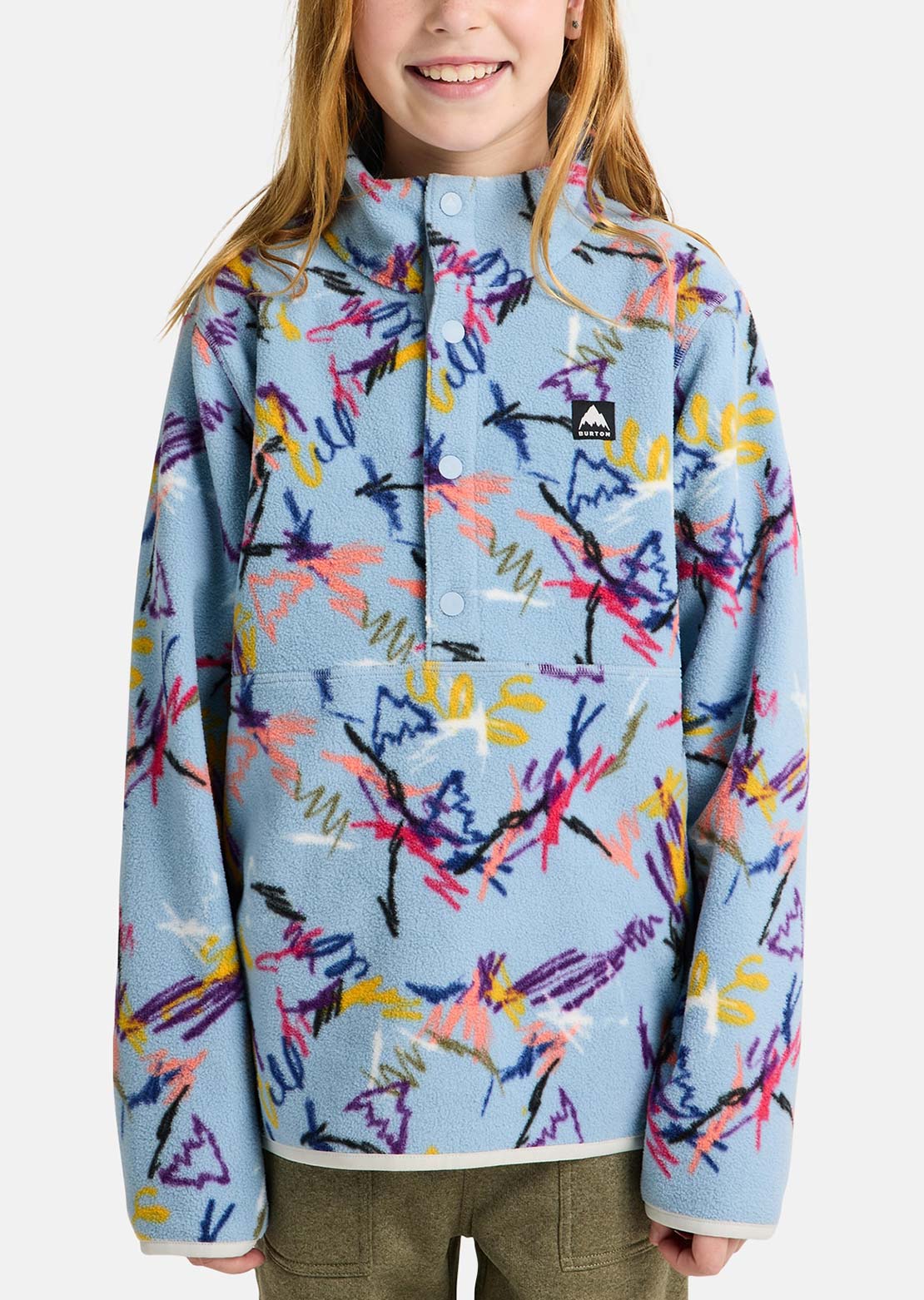 Burton Junior Cinder Fleece Anorak Scribble
