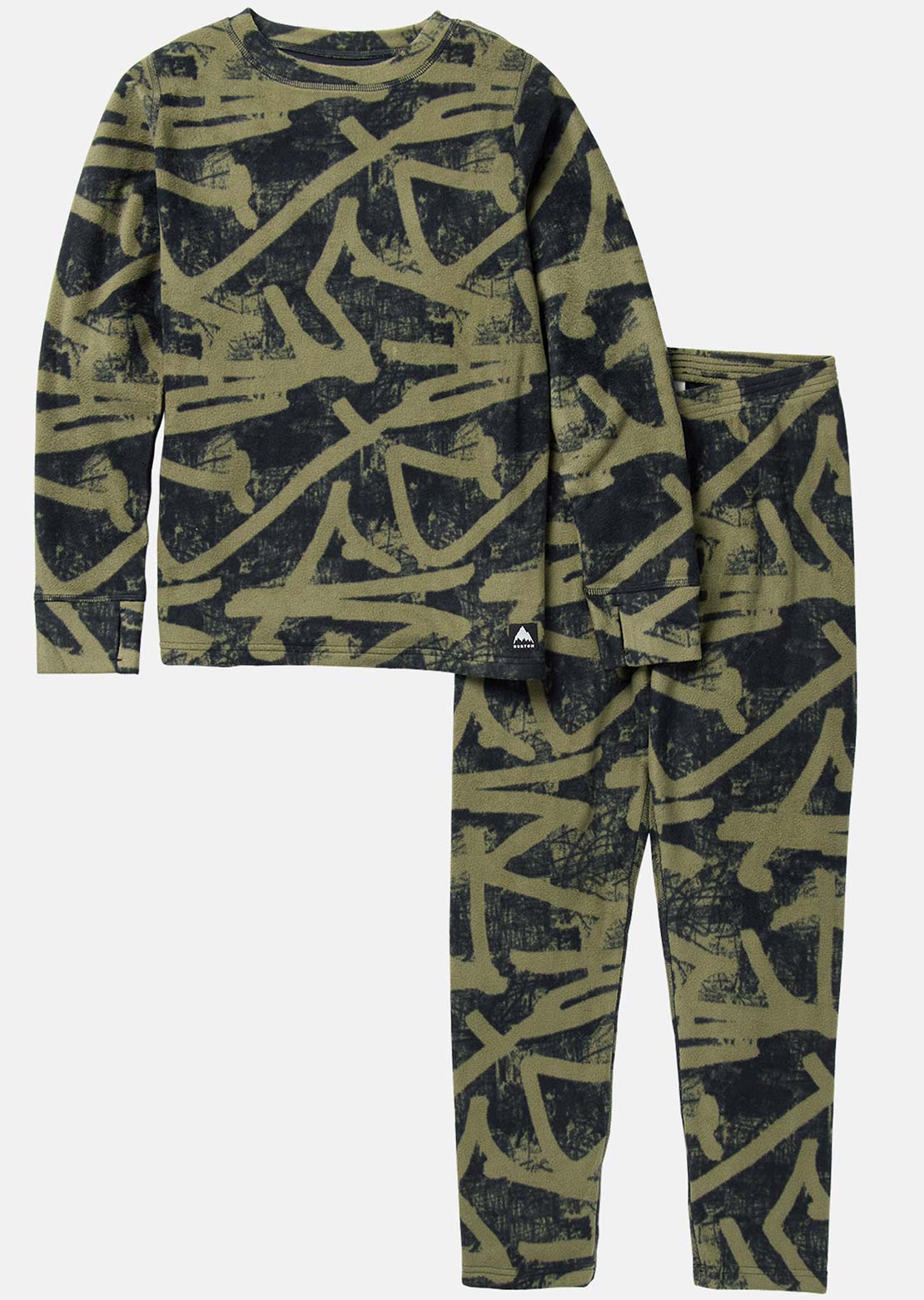 Burton Junior Fleece Base Layer Set Forest City Streets
