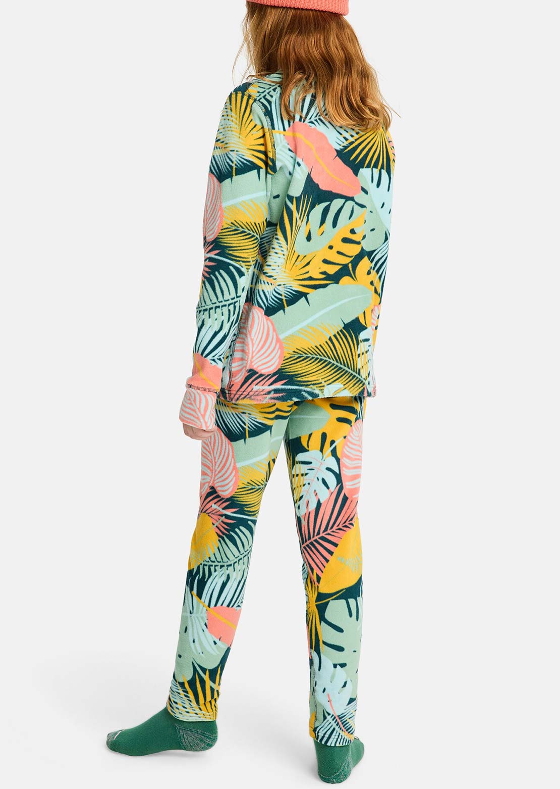 Burton Junior Fleece Base Layer Set Oversized Tropical