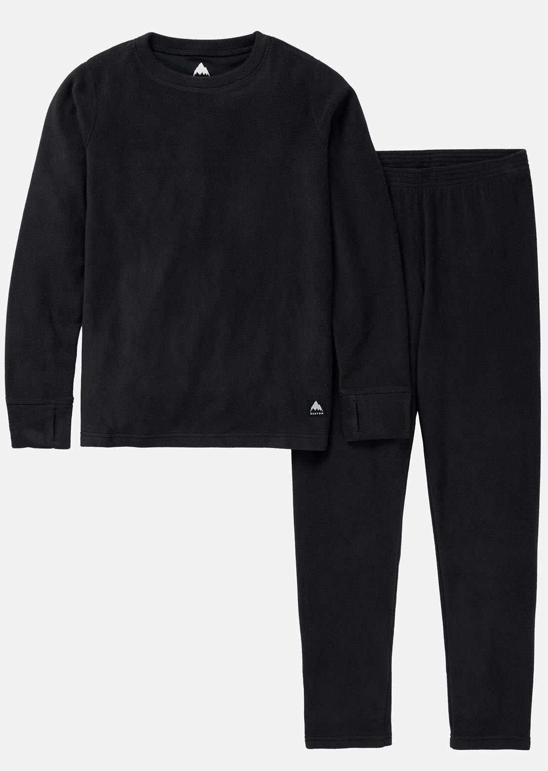 Burton Junior Fleece Base Layer Set True Black