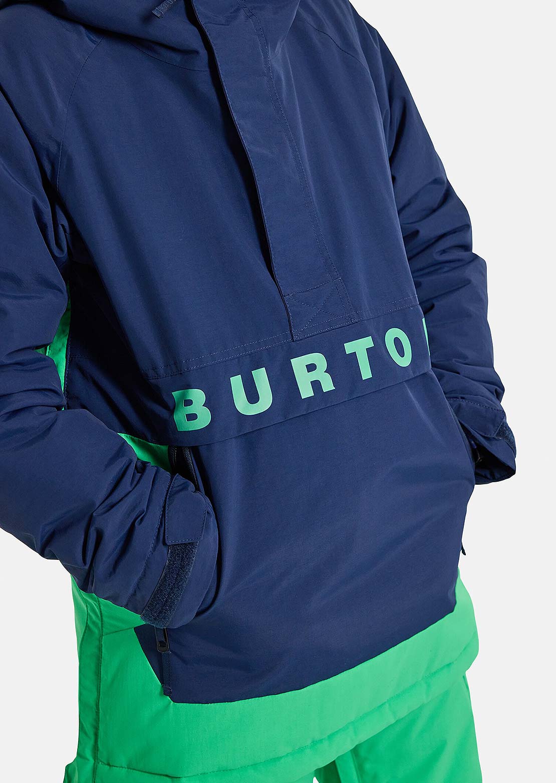 Burton Junior Frostner 2L Anorak Jacket Dress Blue/Galaxy Green