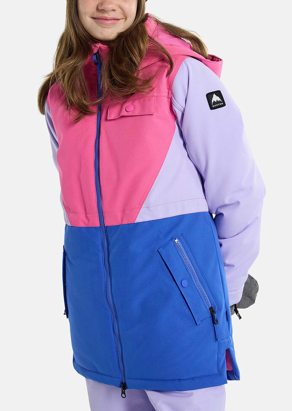 Burton Junior Khione 2L Jacket Fuchsia Fusion/Supernova/Amparo Blue