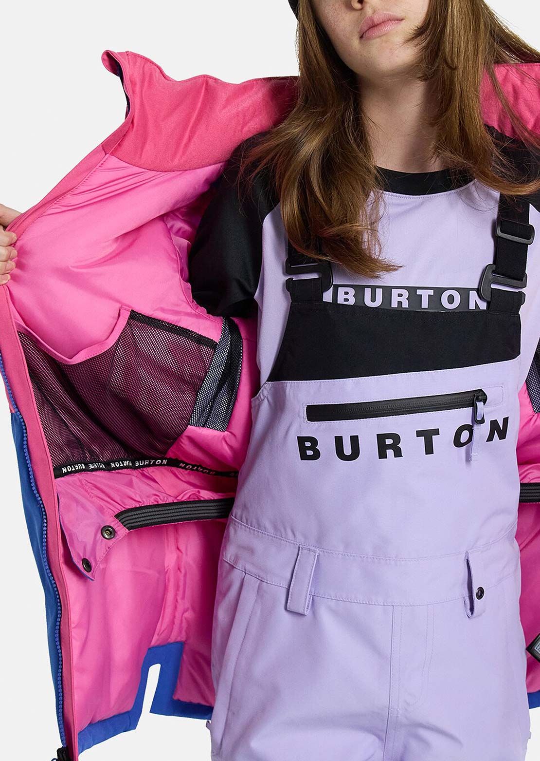 Burton Junior Khione 2L Jacket Fuchsia Fusion/Supernova/Amparo Blue