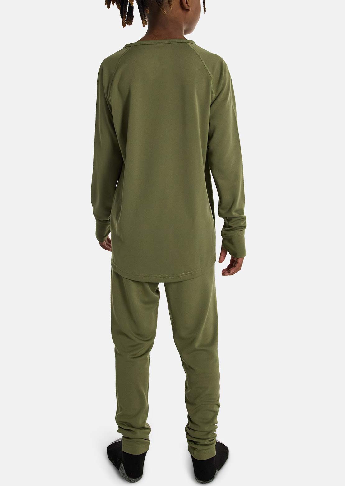 Burton Junior Lightweight Base Layer Set Forest Moss