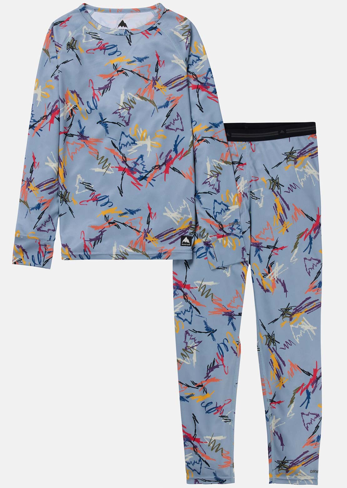 Burton Junior Lightweight Base Layer Set Scribble