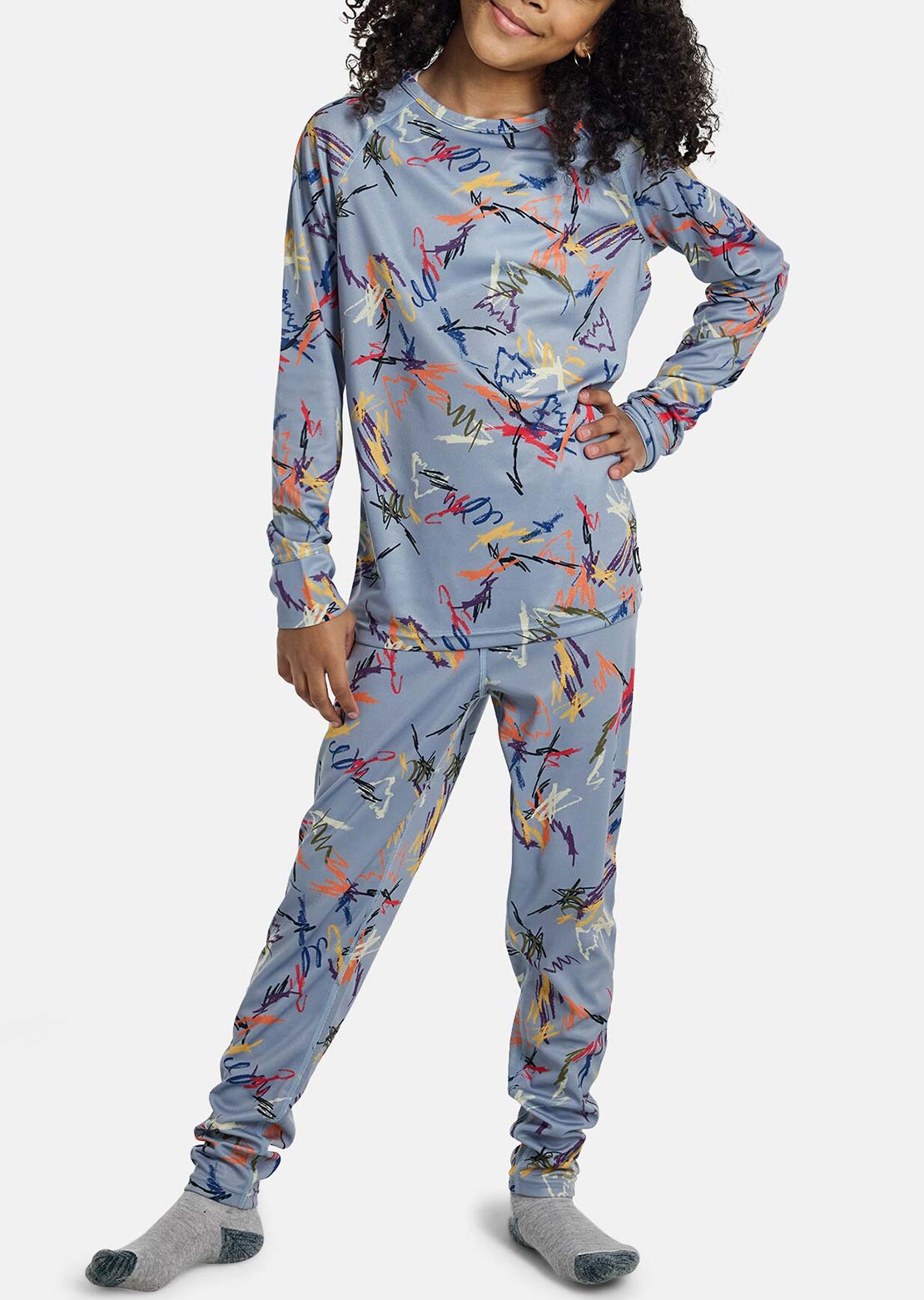 Burton Junior Lightweight Base Layer Set Scribble