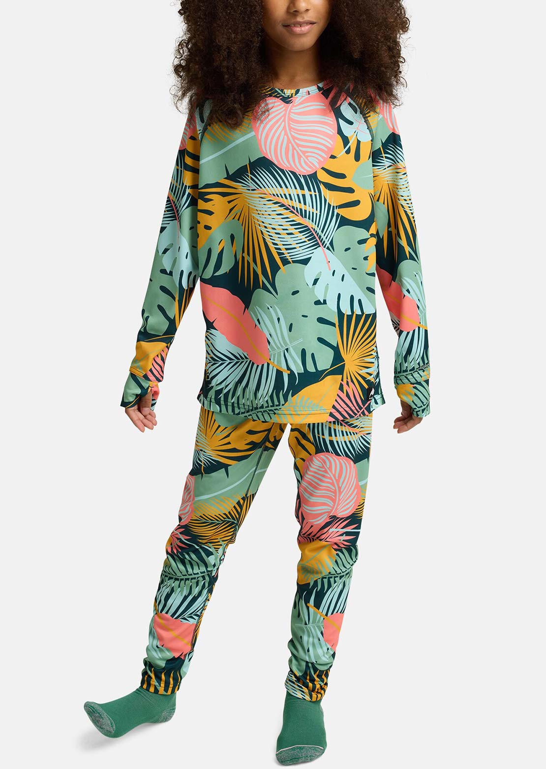 Burton Junior Lightweight Base Layer Set Oversized Tropical
