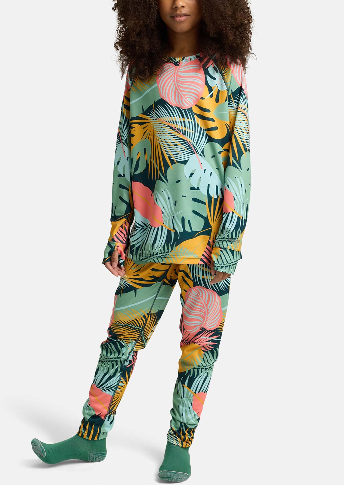 Burton Junior Lightweight Base Layer Set Oversized Tropical