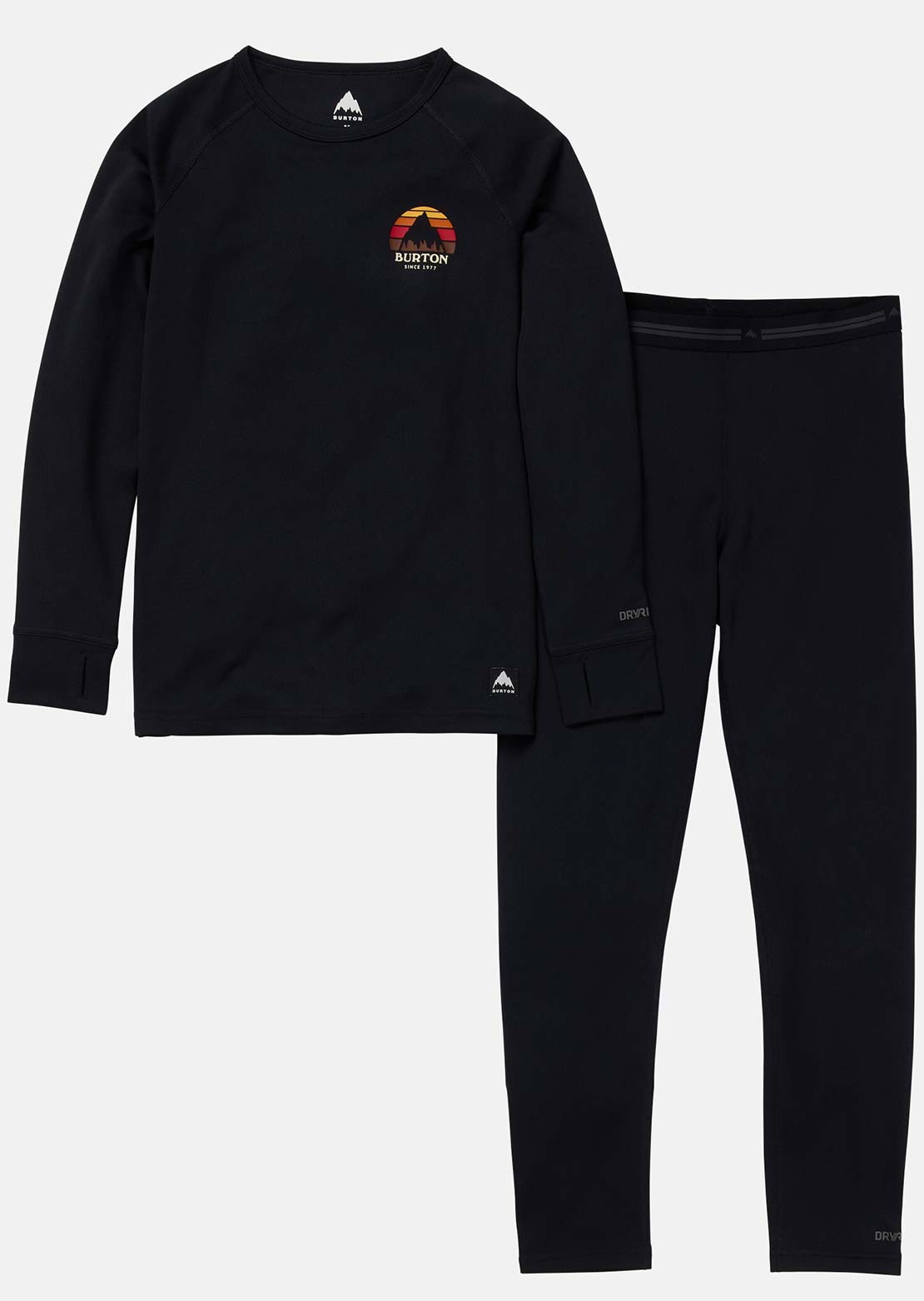 Burton Junior Lightweight Base Layer Set True Black