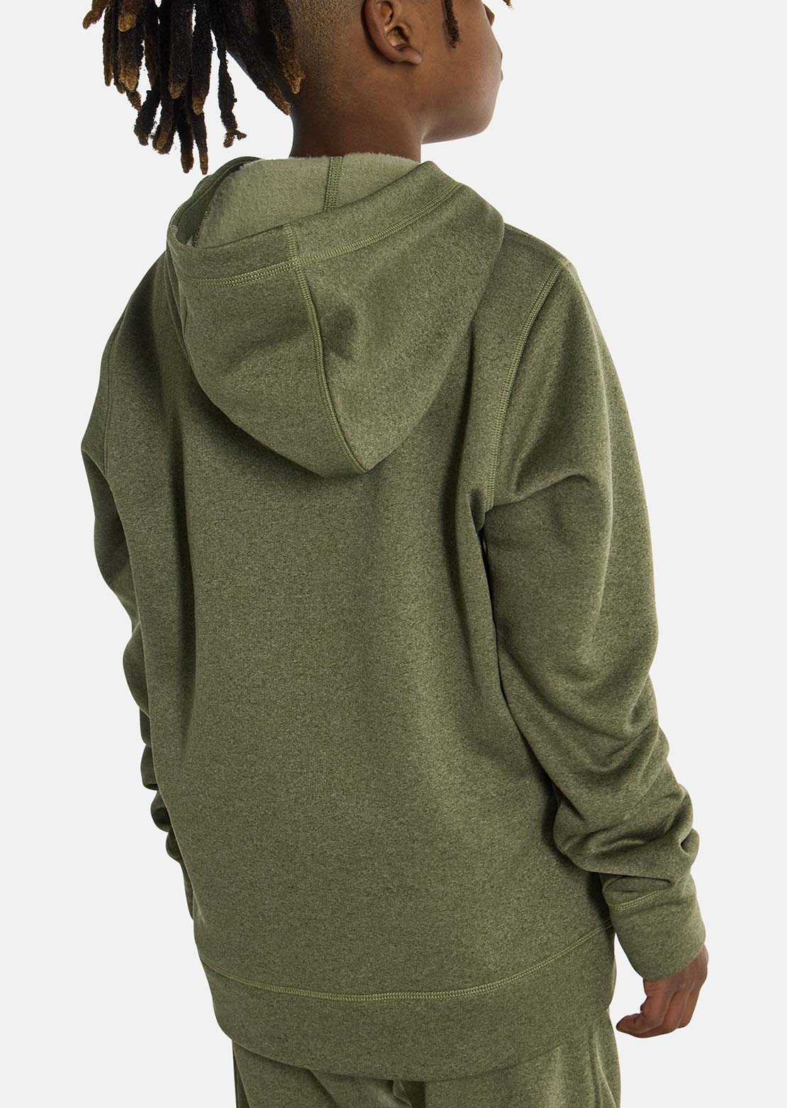 Burton Junior Oak Pullover Hood Forest MOss Heather