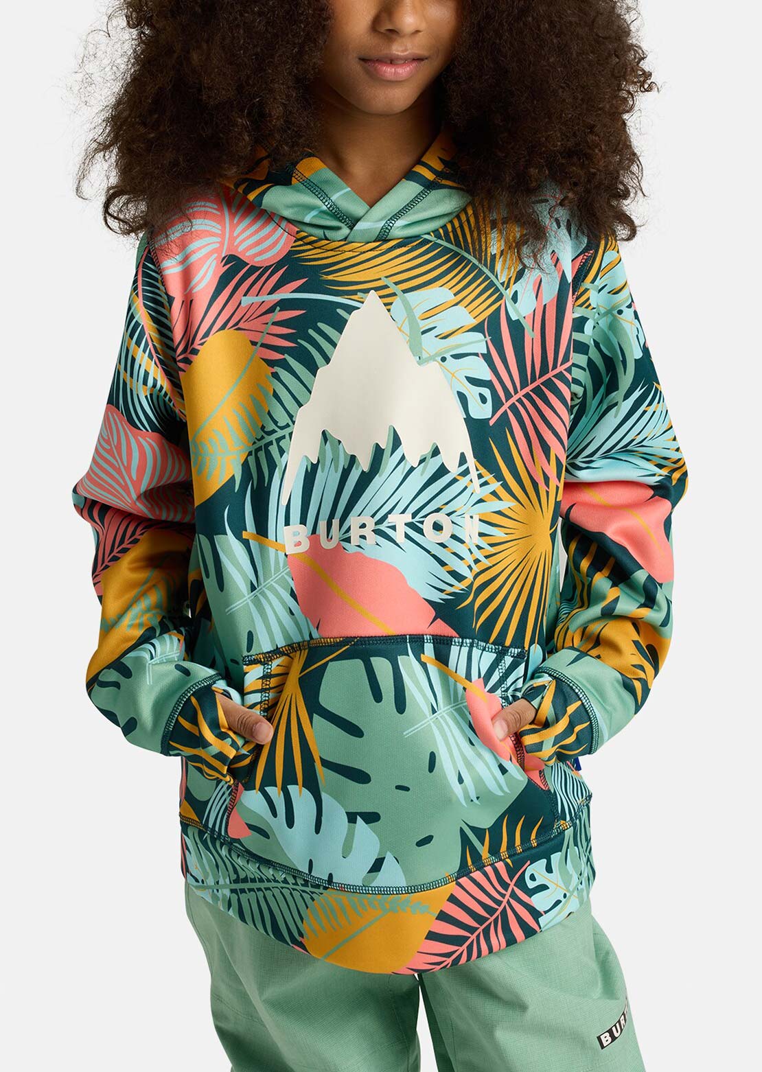 Burton Junior Oak Pullover Hood Oversized Tropical
