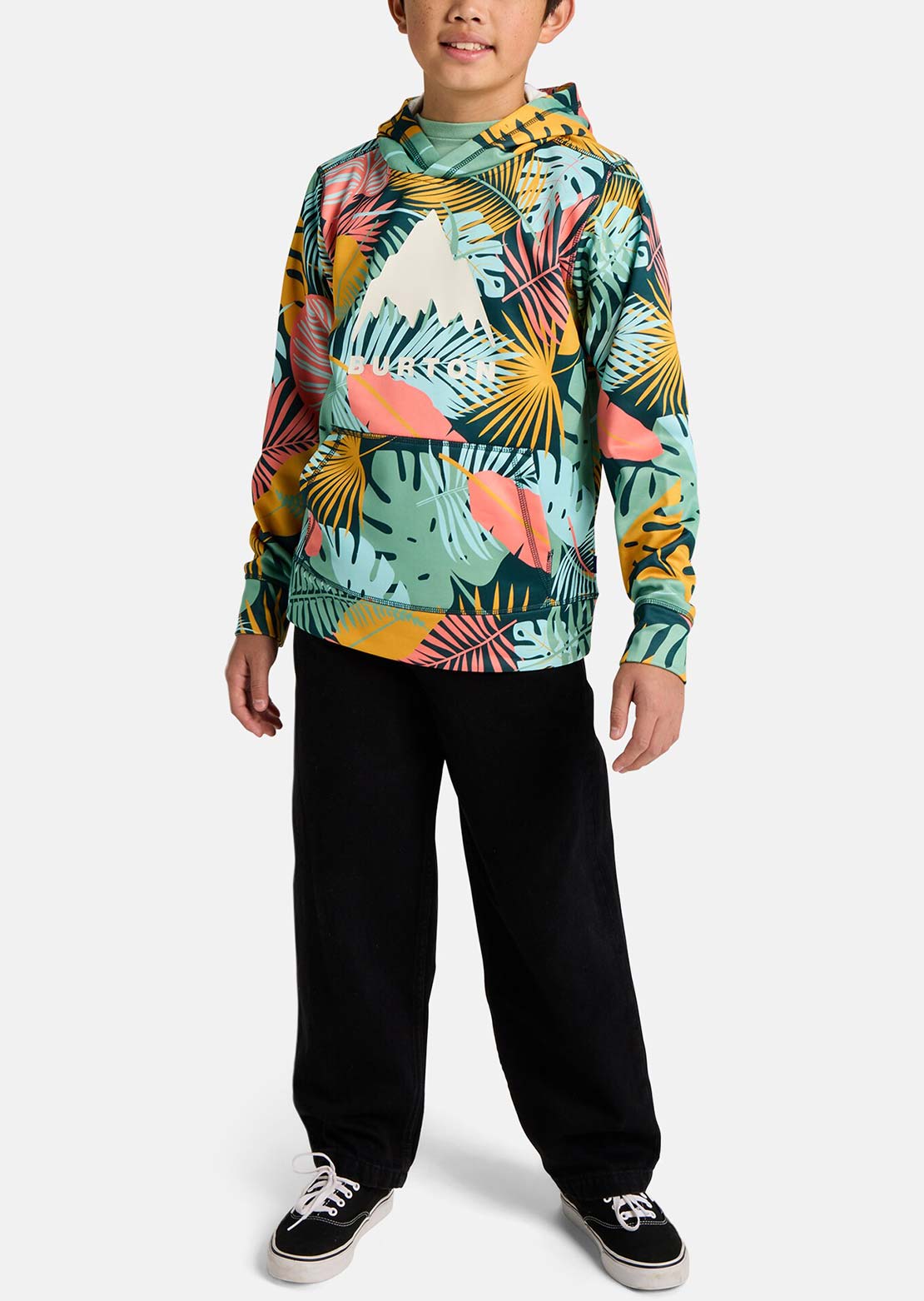 Burton Junior Oak Pullover Hood Oversized Tropical