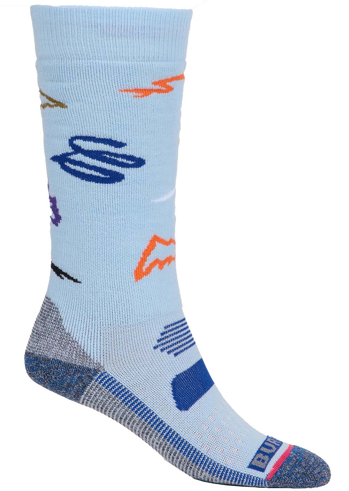 Burton Junior Performance Midweight Socks Scribble