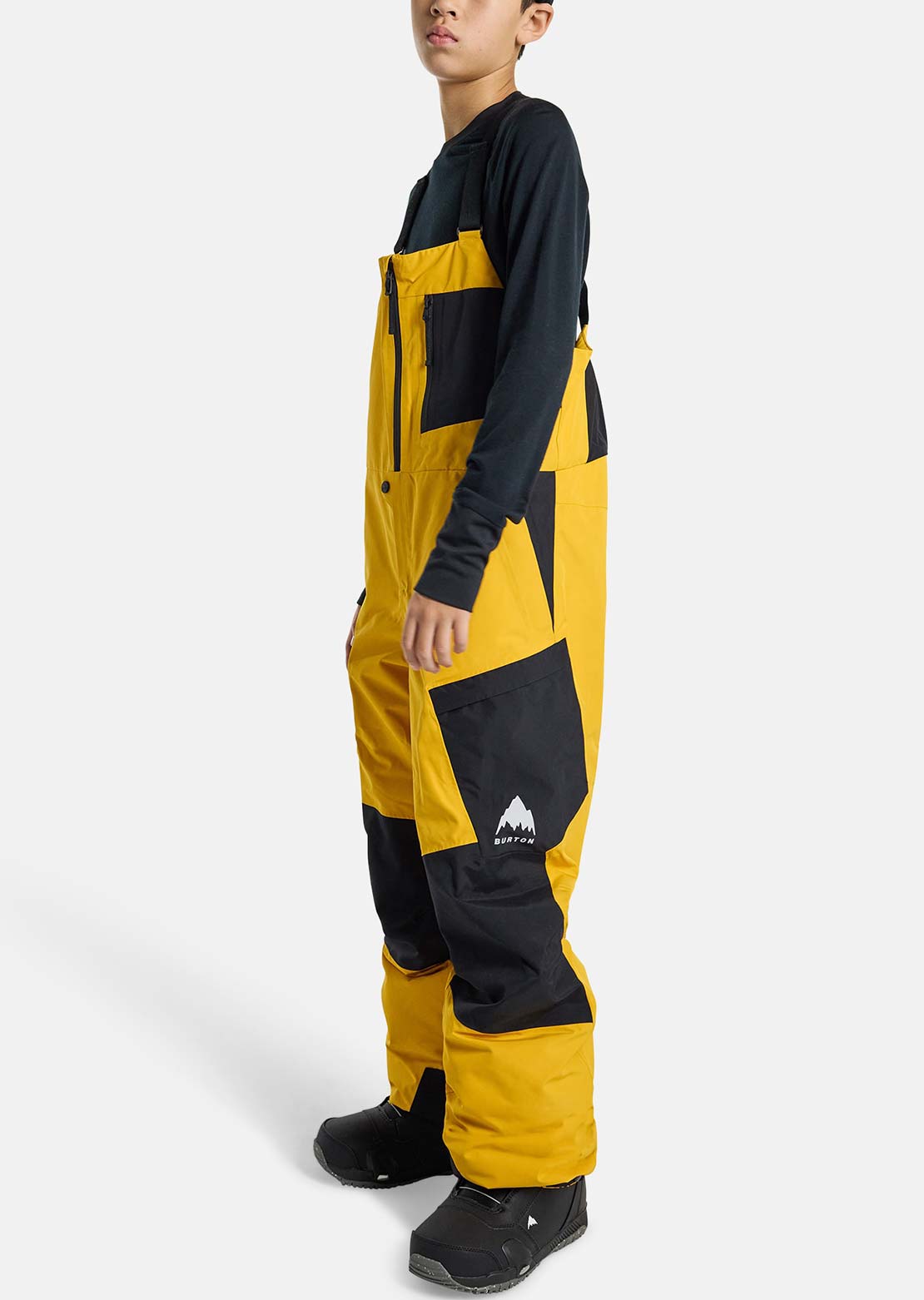 Burton Junior Powline GORE-TEX Bib Pants Goldenrod/True Black