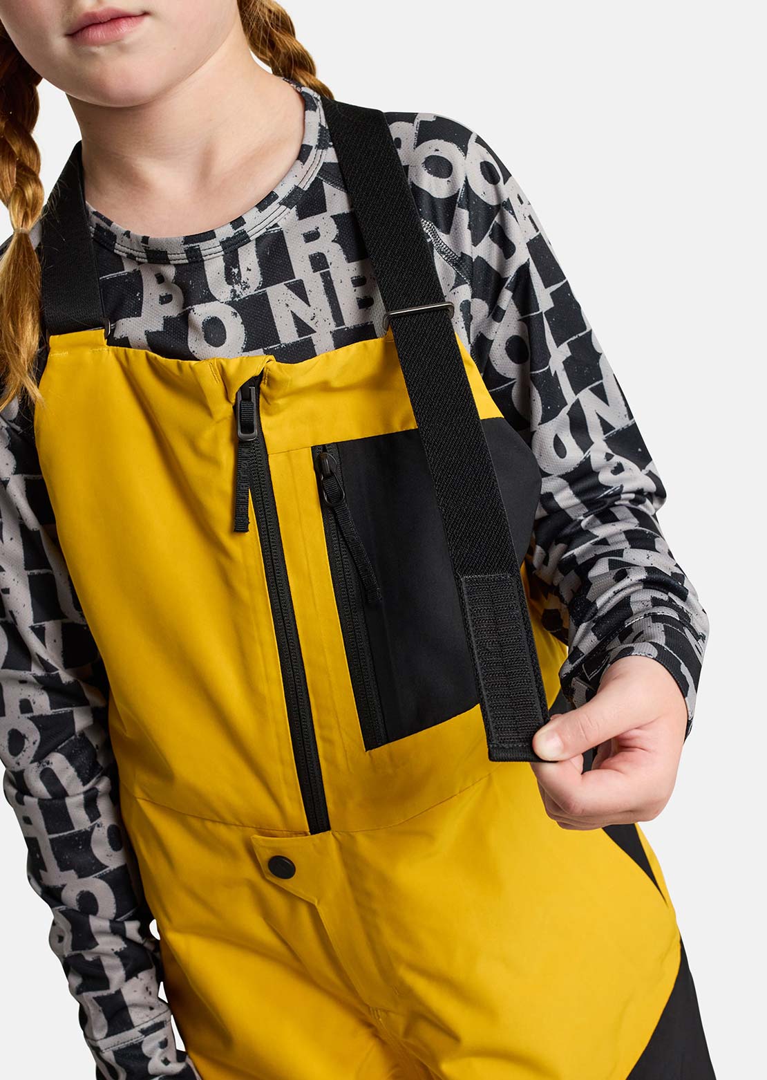 Burton Junior Powline GORE-TEX Bib Pants Goldenrod/True Black