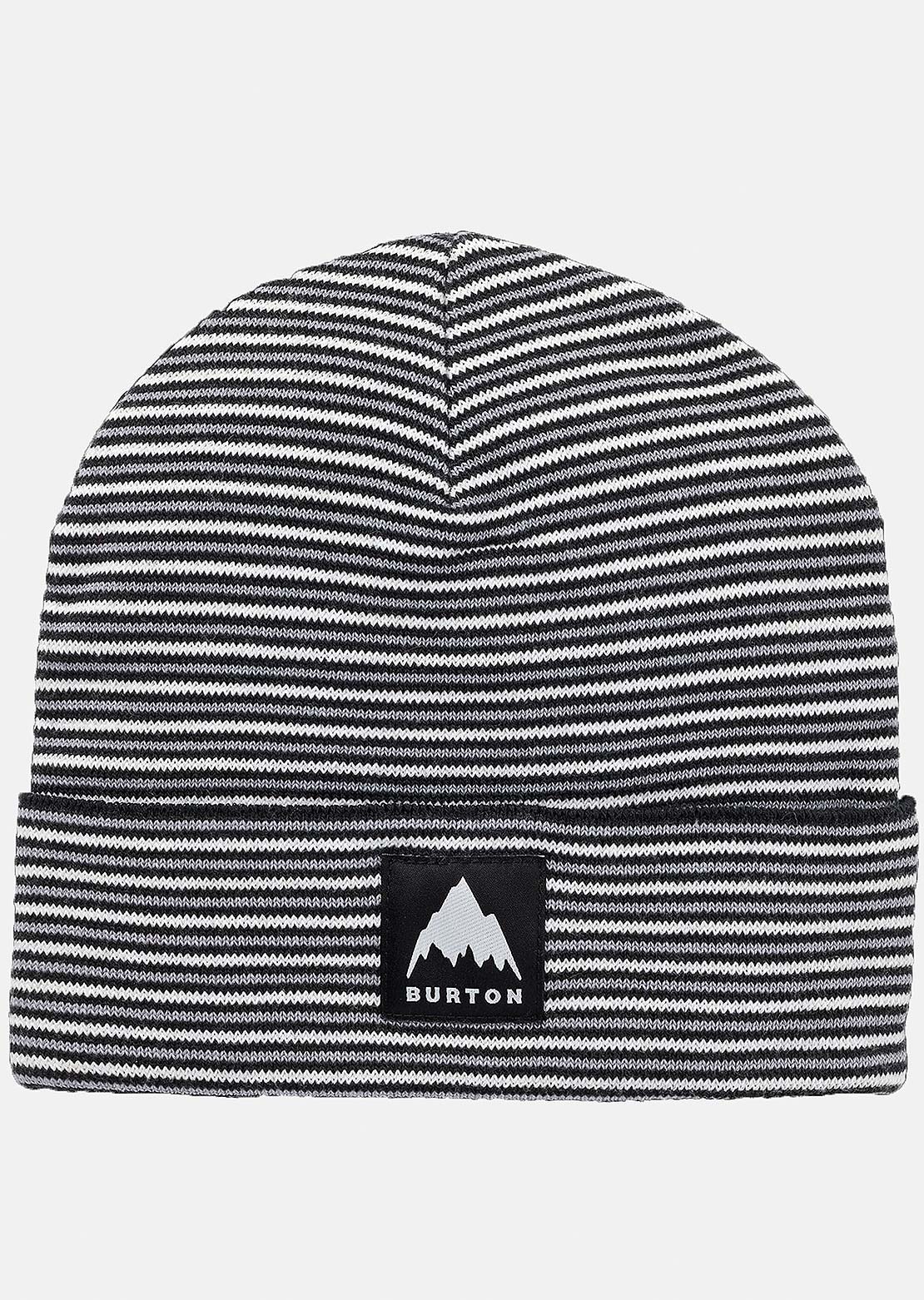 Burton Junior Recycled Stripe Beanie True Black / Sharkskin / Stout White