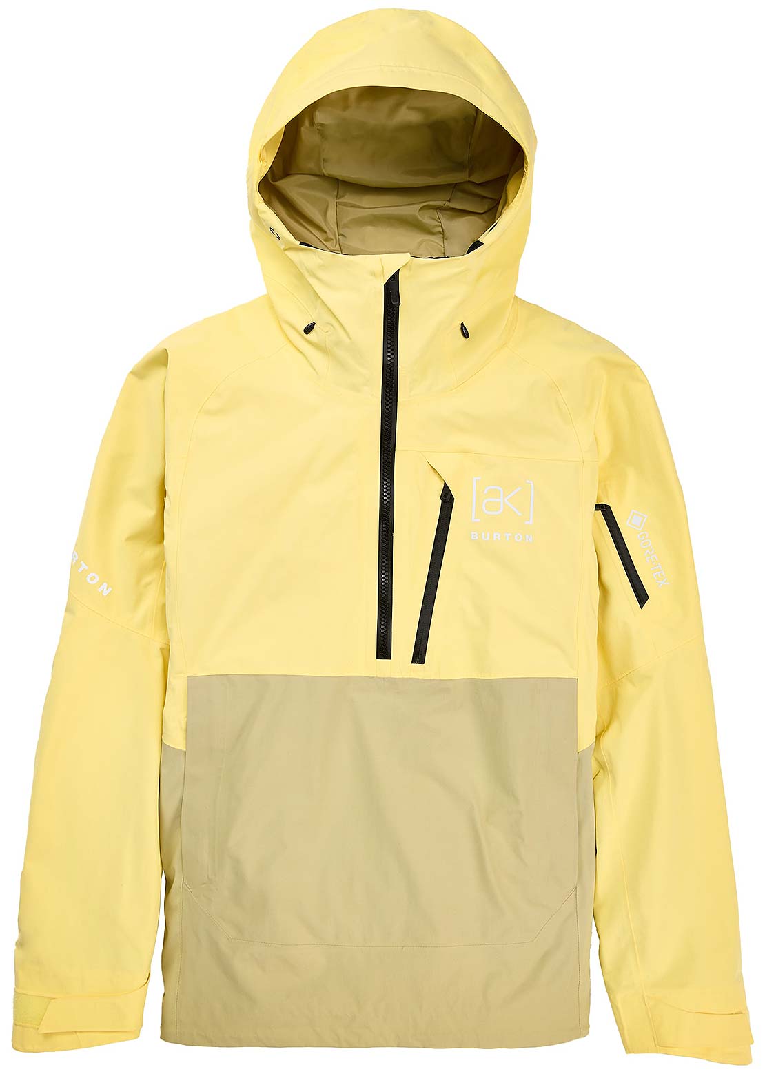 Burton Men&#39;s AK GORE‑TEX Velocity 2L Anorak Jacket Buttermilk/Mushroom