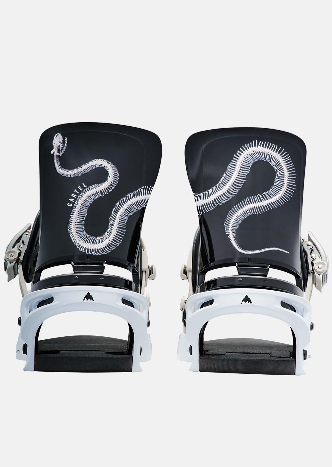 Burton Men's Cartel Re:Flex Snowboard Bindings Skeleton Snake