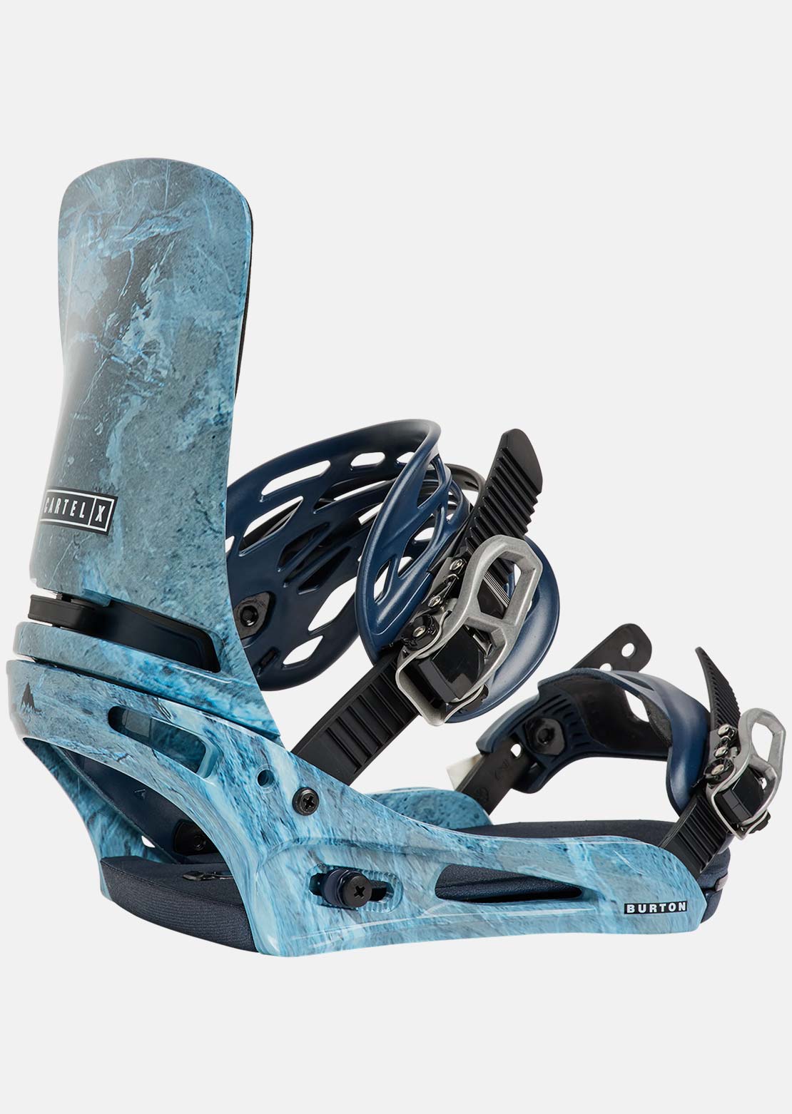 Burton Men's Cartel X Re:Flex Snowboard Bindings Marbled Stone
