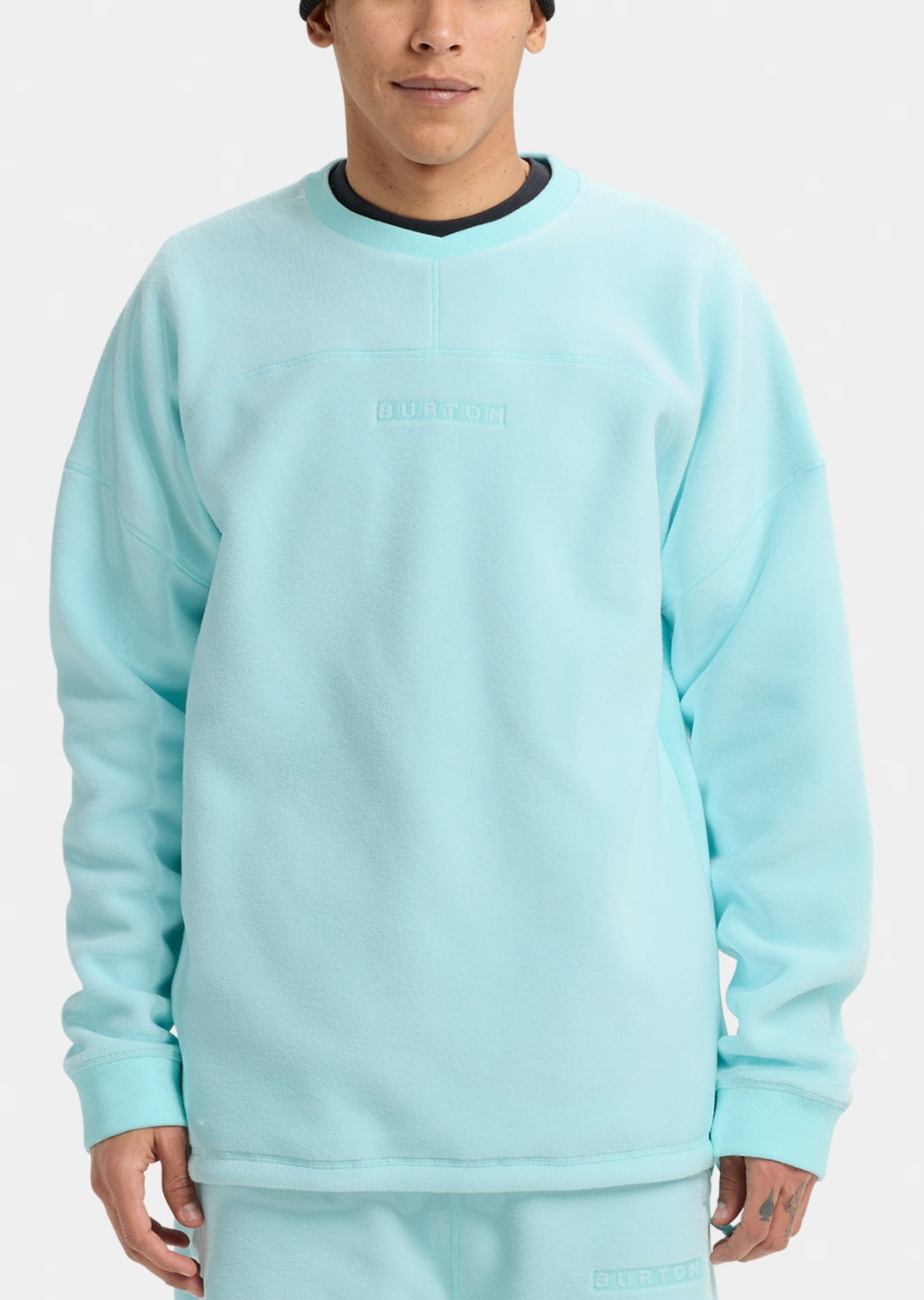 Burton Men's Cinder Crewneck Fleece Light Teal