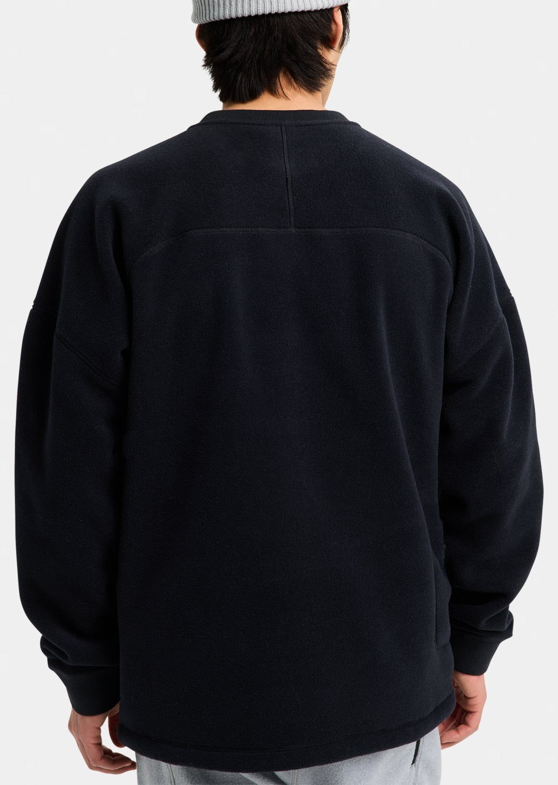 Burton Men's Cinder Crewneck Fleece True Black