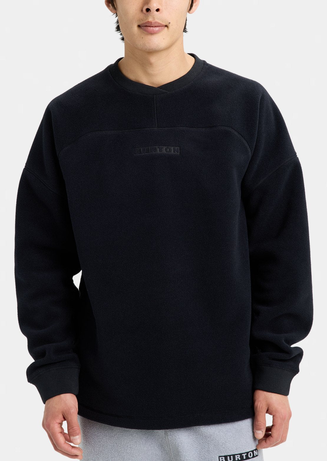 Burton Men's Cinder Crewneck Fleece True Black